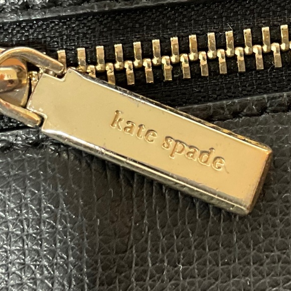 Kate Spade Black Zipper Tote KAT012.   9-H3a - Picture 7 of 9